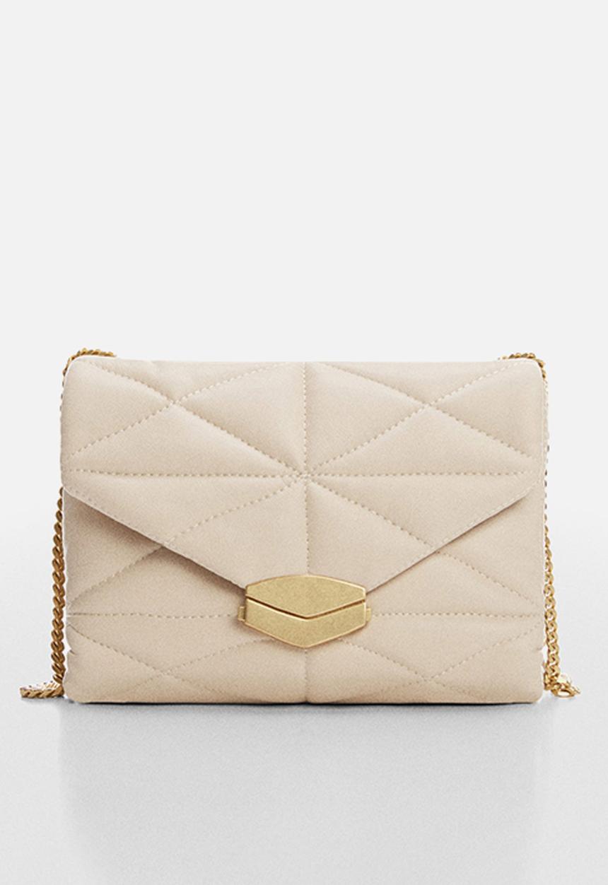 MANGO - Bag lur - light beige
