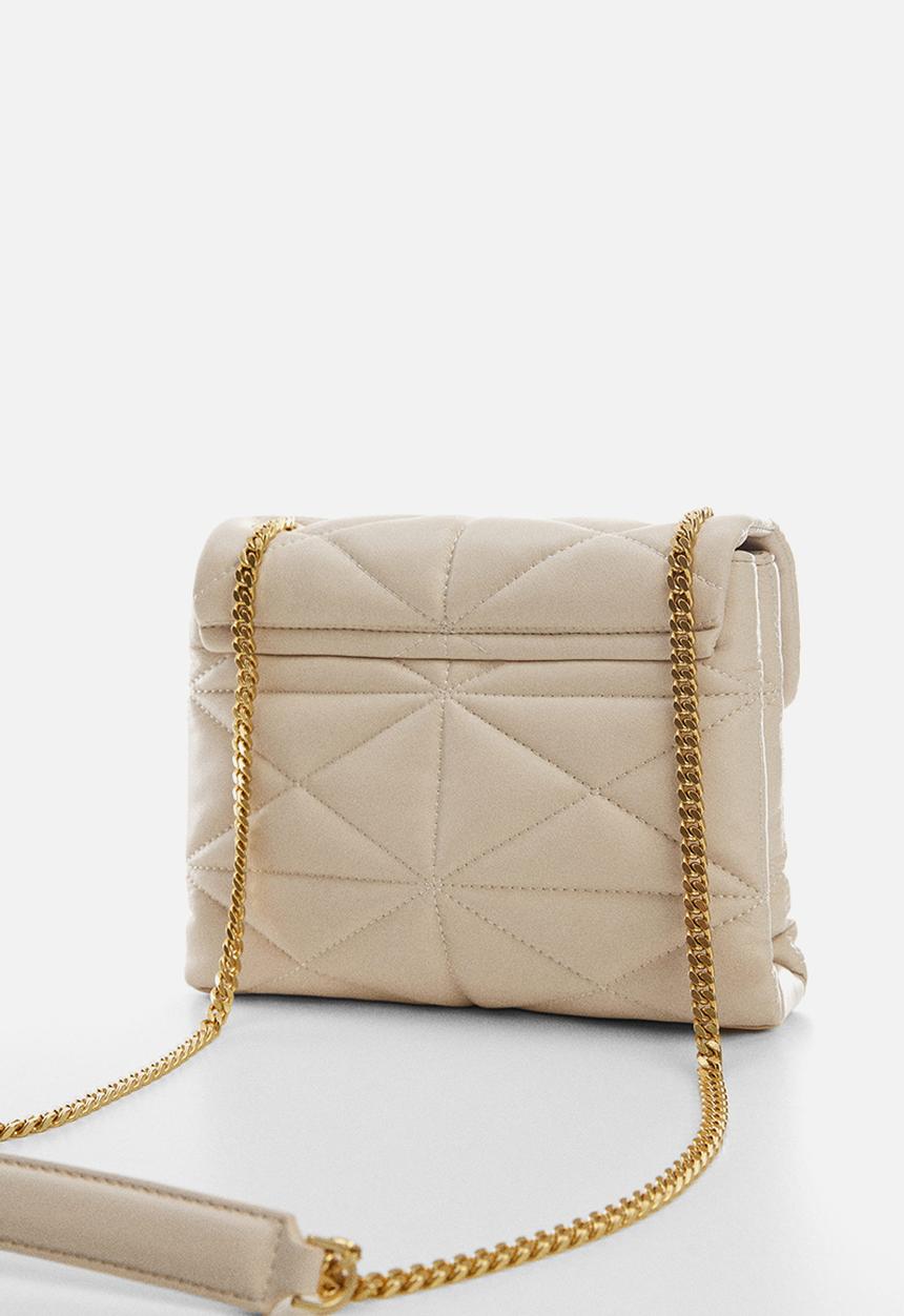 MANGO - Bag lur - light beige