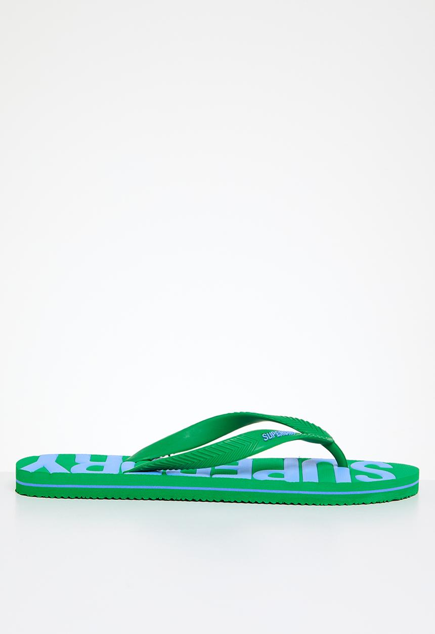 Superdry. - Vintage vegan flip flop - botanical green
