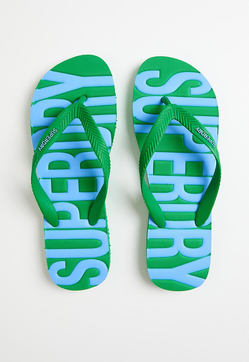 Superdry. - Vintage vegan flip flop - botanical green