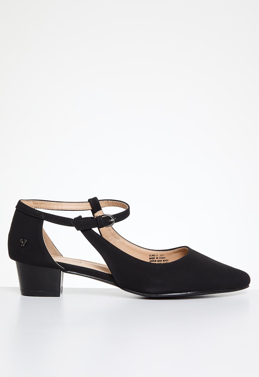 Butterfly Feet - Sling 5 block heel - black