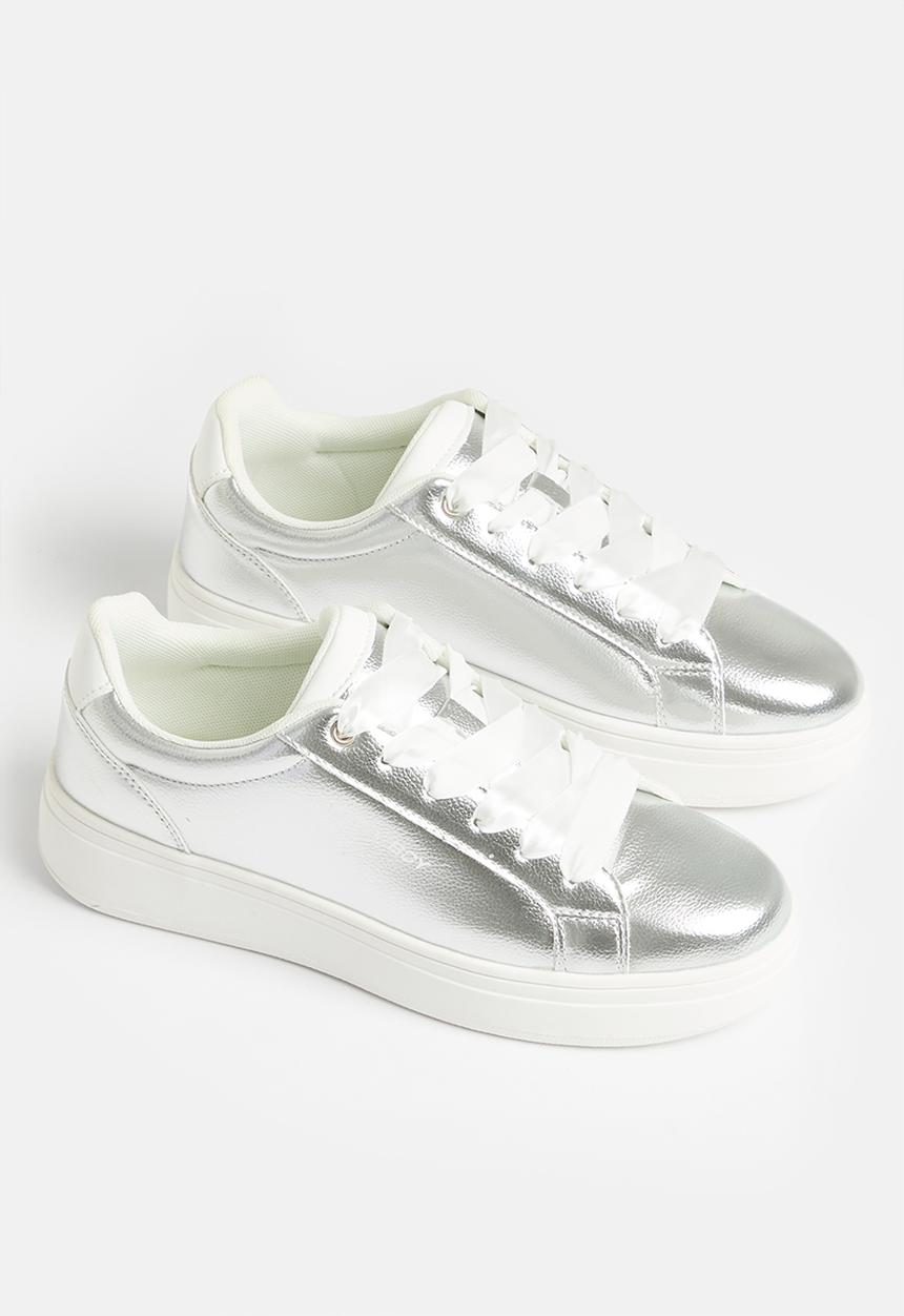 SISSY BOY - Metallic time sneaker - silver