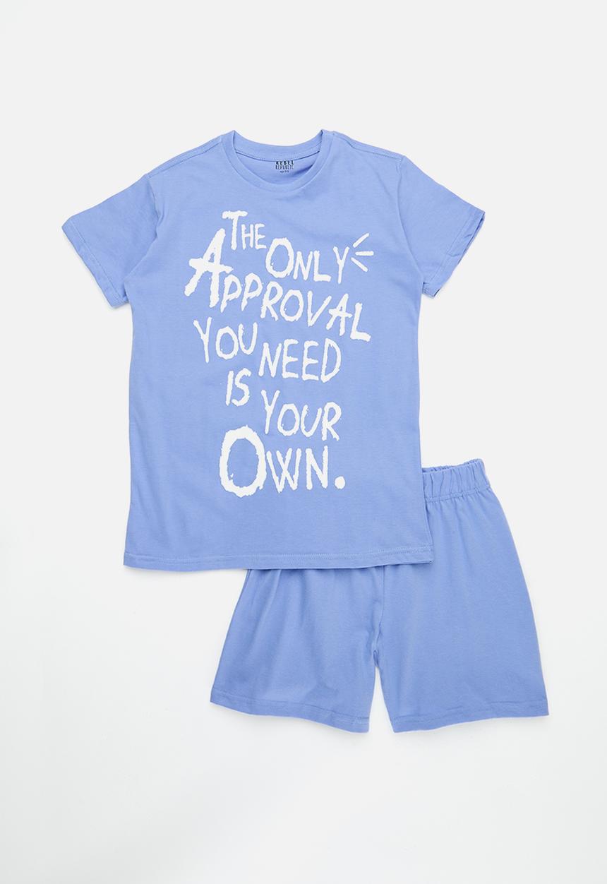 Rebel Republic - Summer pj set- faded denim