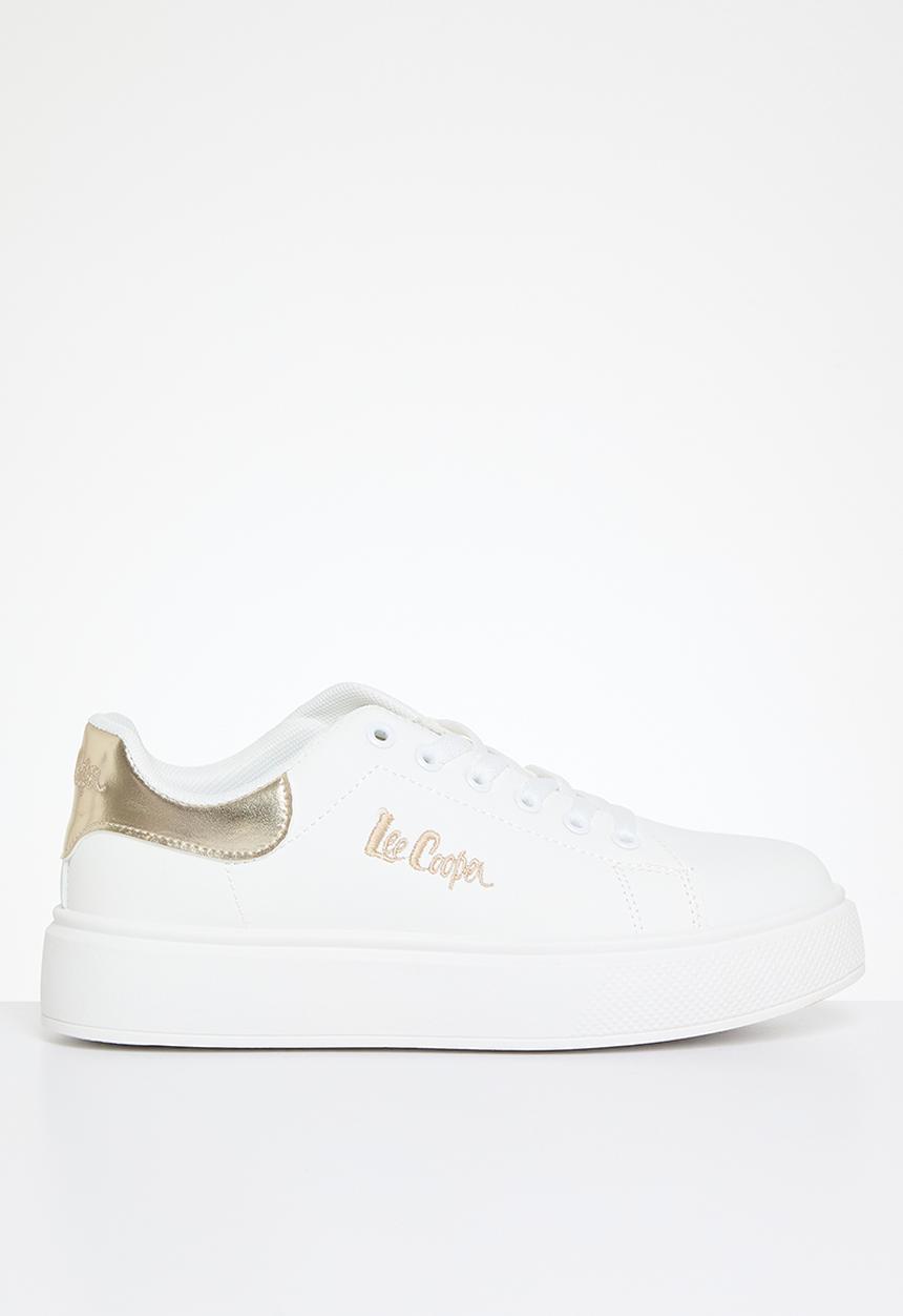 Lee Cooper - Bria sneaker - white & gold