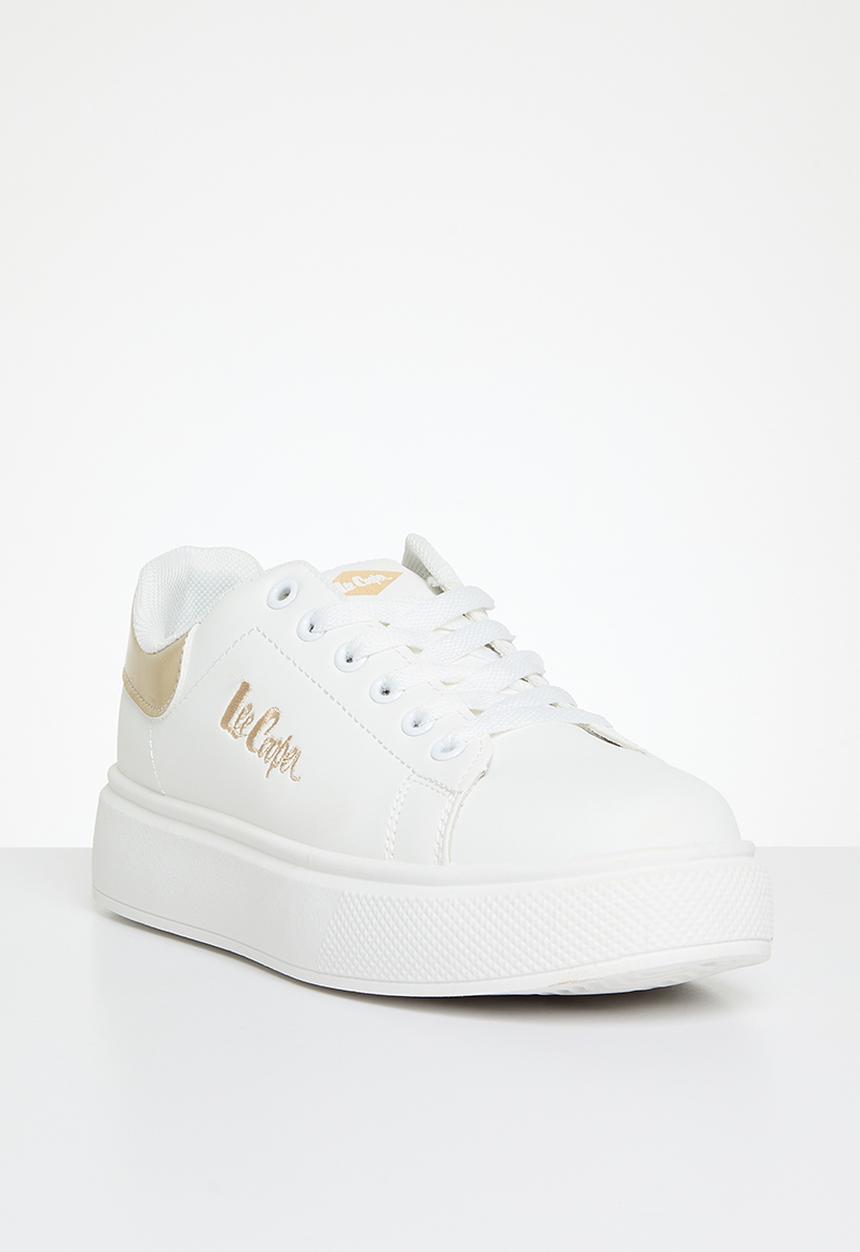Lee Cooper - Bria sneaker - white & gold