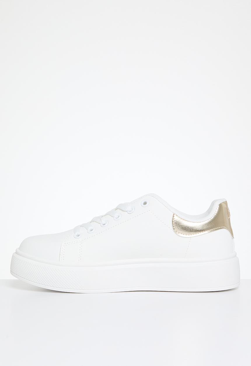 Lee Cooper - Bria sneaker - white & gold