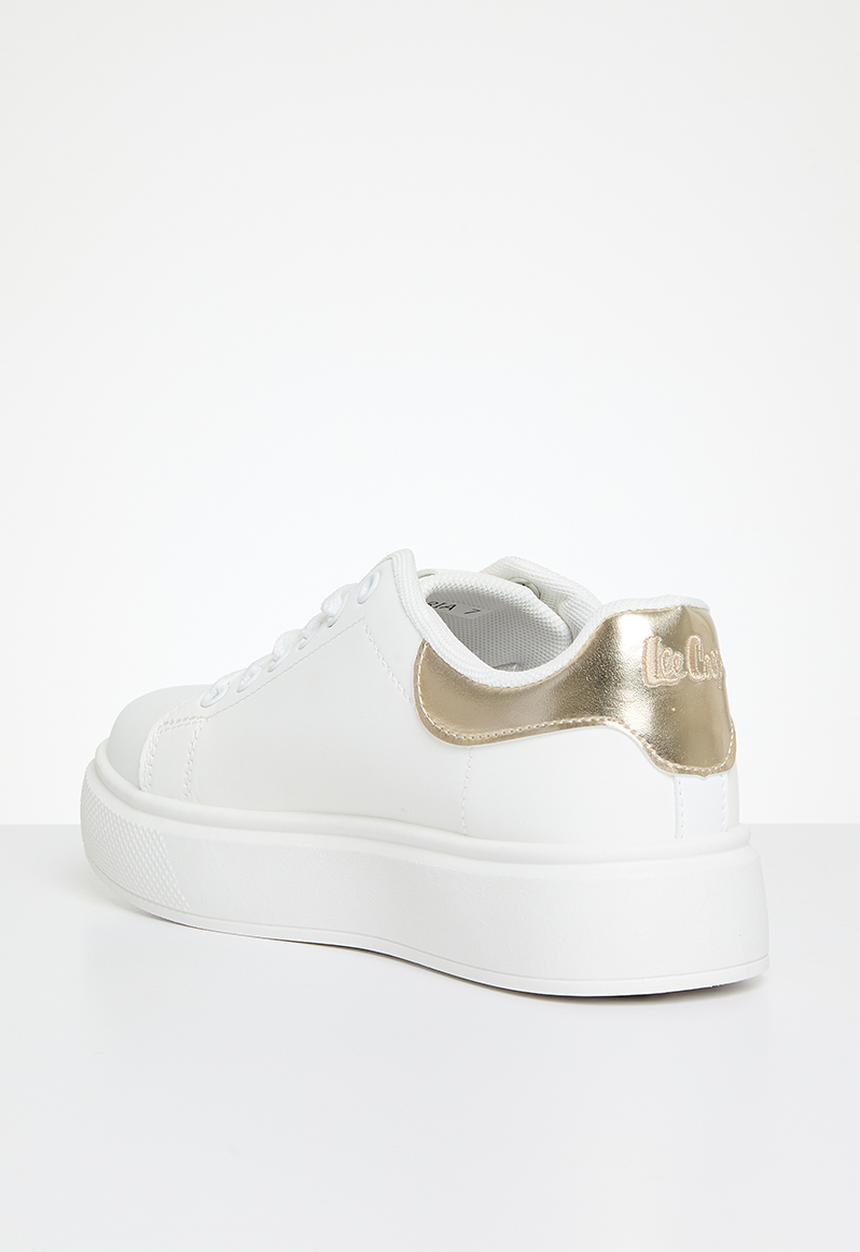 Lee Cooper - Bria sneaker - white & gold