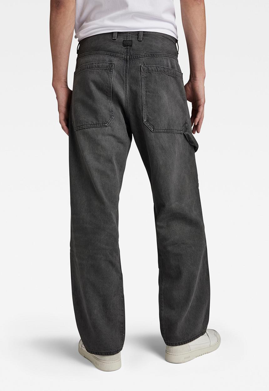 G-STAR - Carpenter 3D Loose Universe black denim - faded black ink