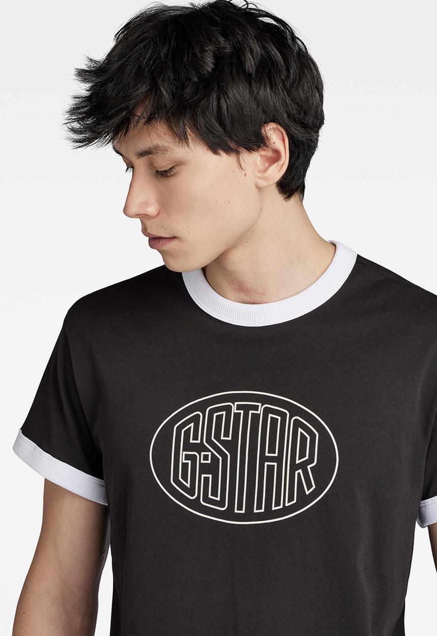 G-STAR - Lash gr ringer r t Compact jersey o - dk black