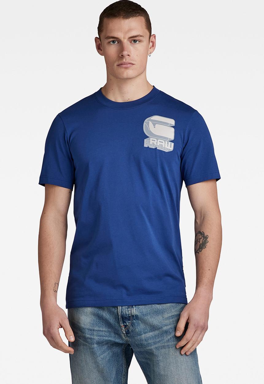 G-STAR - Shadow gr slim r t Compact jersey o - ballpen blue