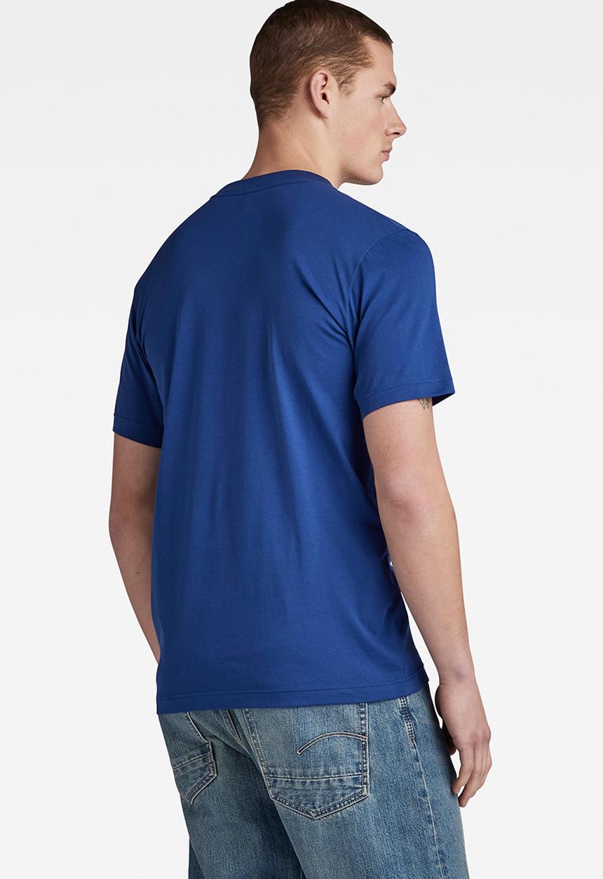 G-STAR - Shadow gr slim r t Compact jersey o - ballpen blue