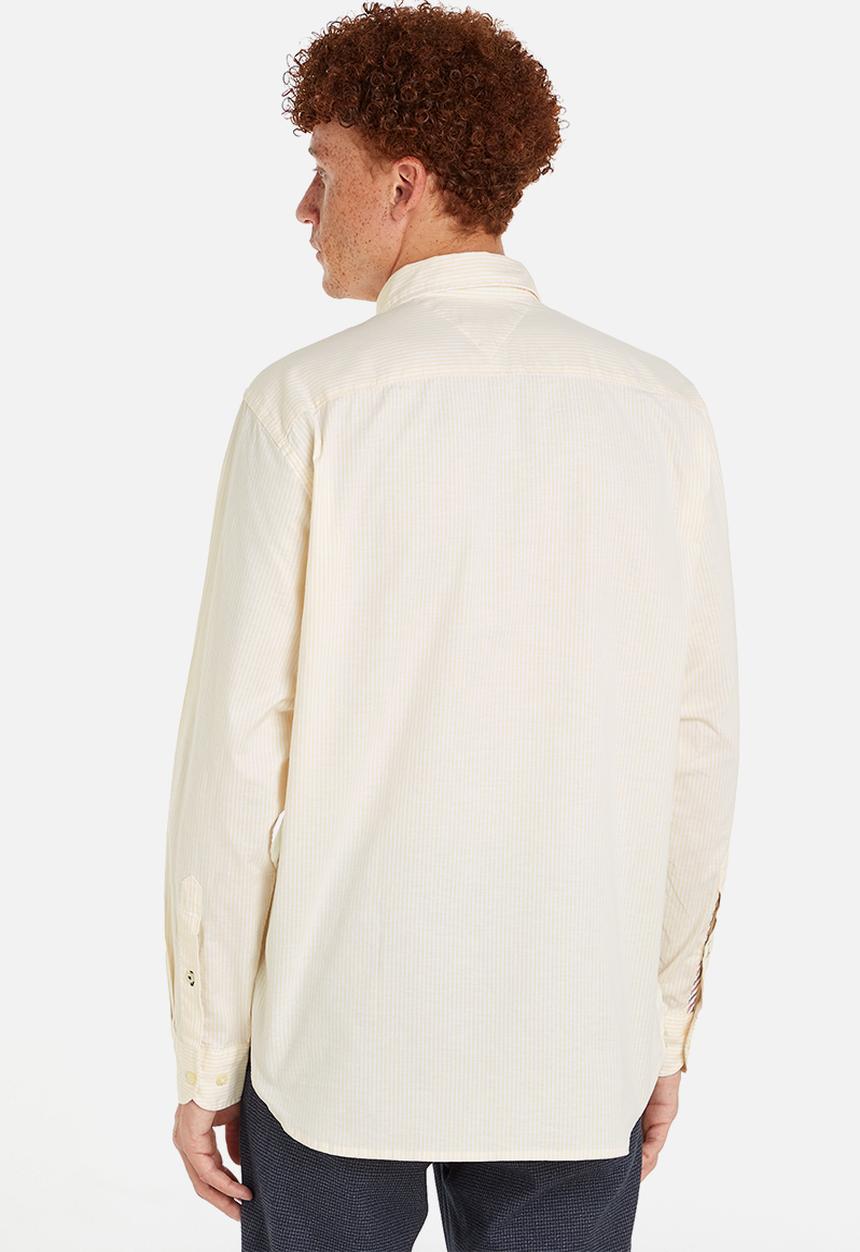 Tommy Hilfiger - 1985 Flex oxford stripe rf shirt  - yellow