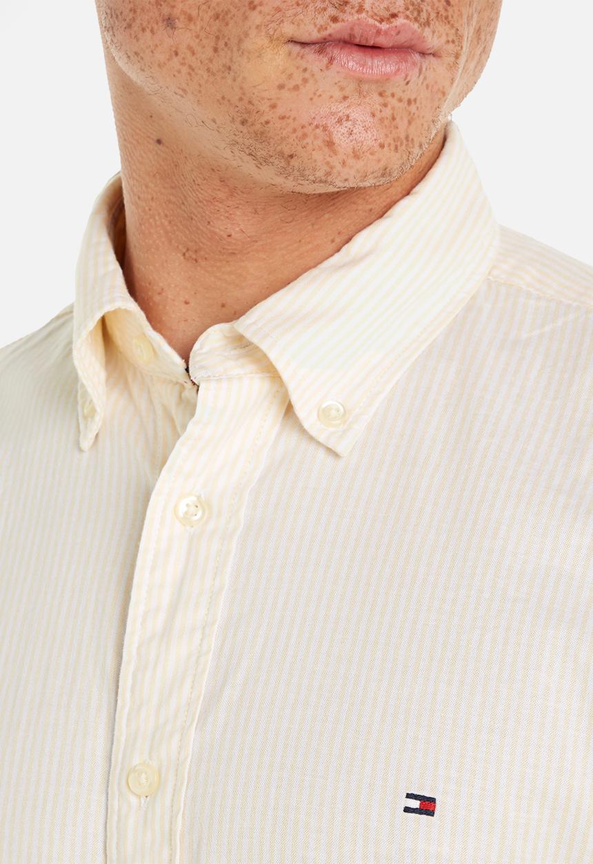 Tommy Hilfiger - 1985 Flex oxford stripe rf shirt  - yellow