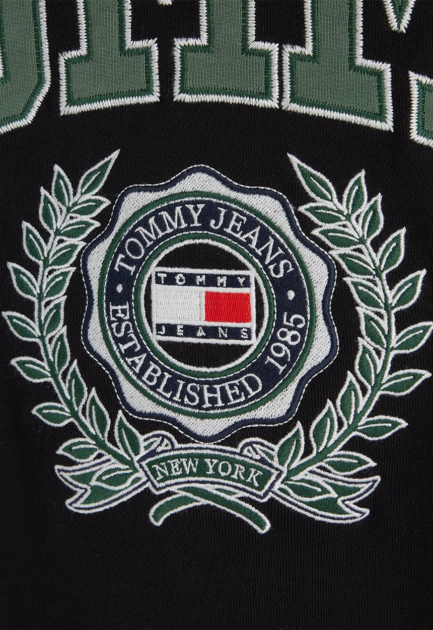 Tommy Hilfiger - Tjm boxy college graphic crew - black