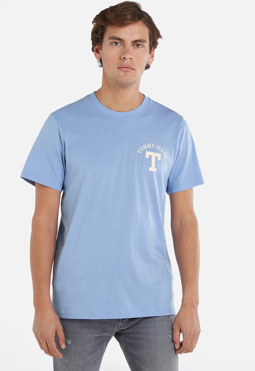 Tommy Hilfiger - Tjm reg curved letterman tee - blue