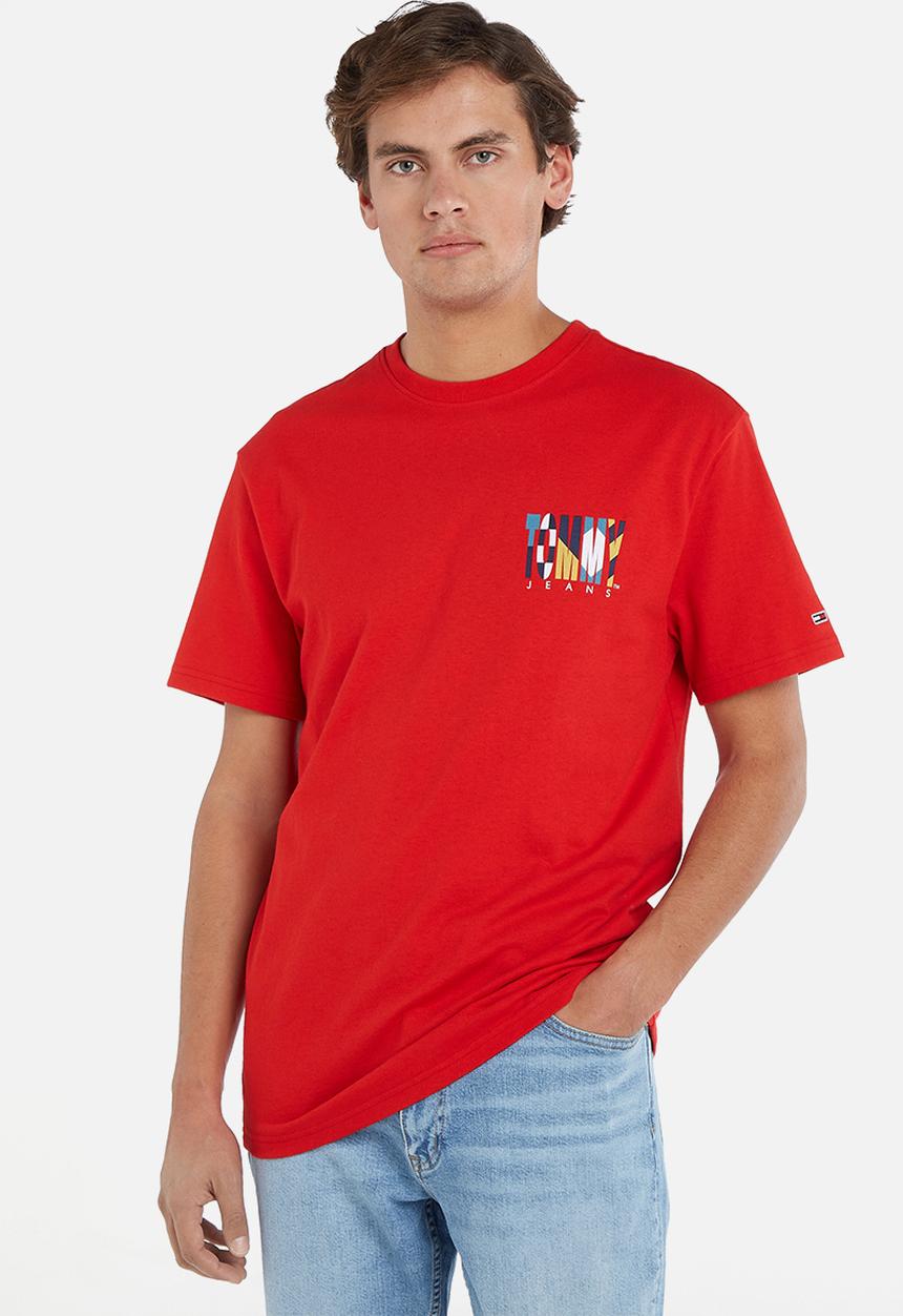 Tommy Hilfiger - Tjm classic tj archive tee - red