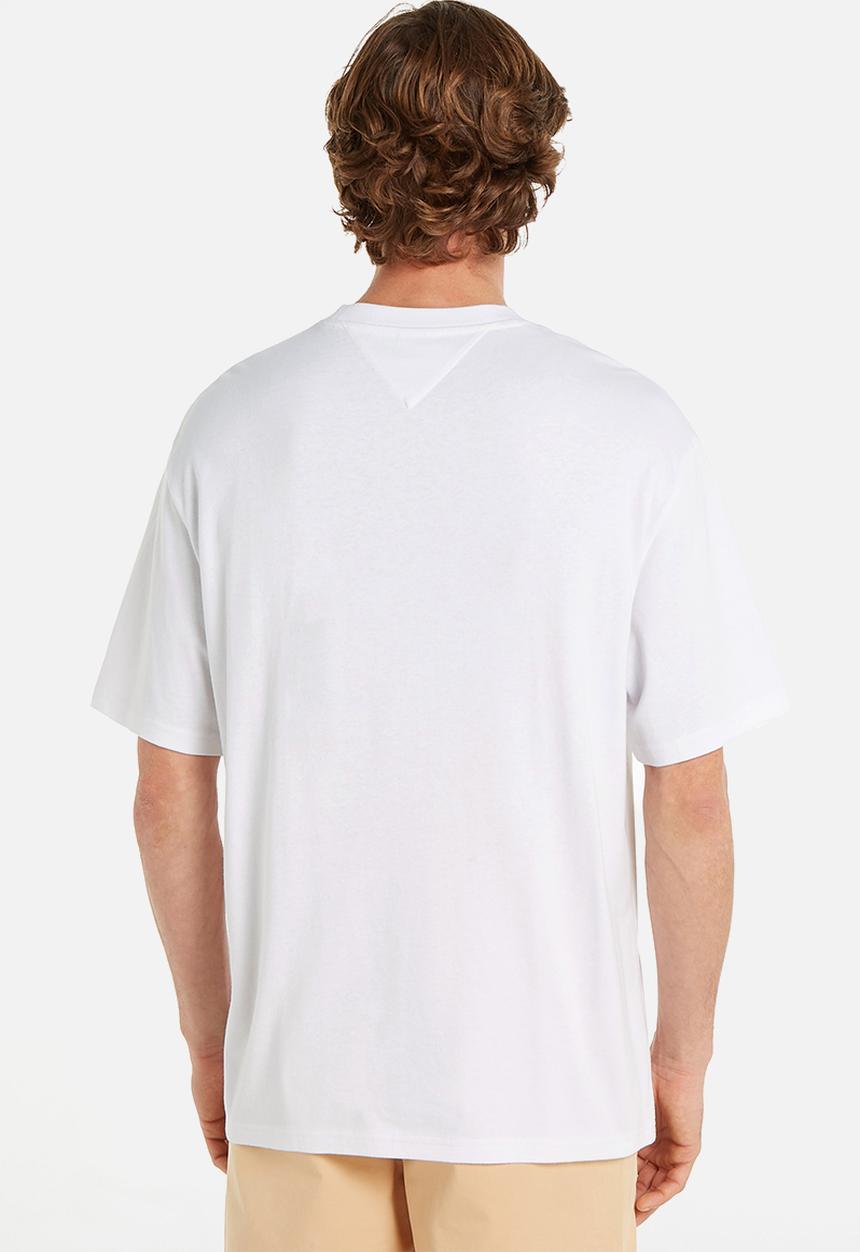 Tommy Hilfiger - Tjm sktr college rwb tee  - white