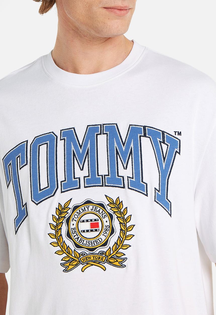 Tommy Hilfiger - Tjm sktr college rwb tee  - white
