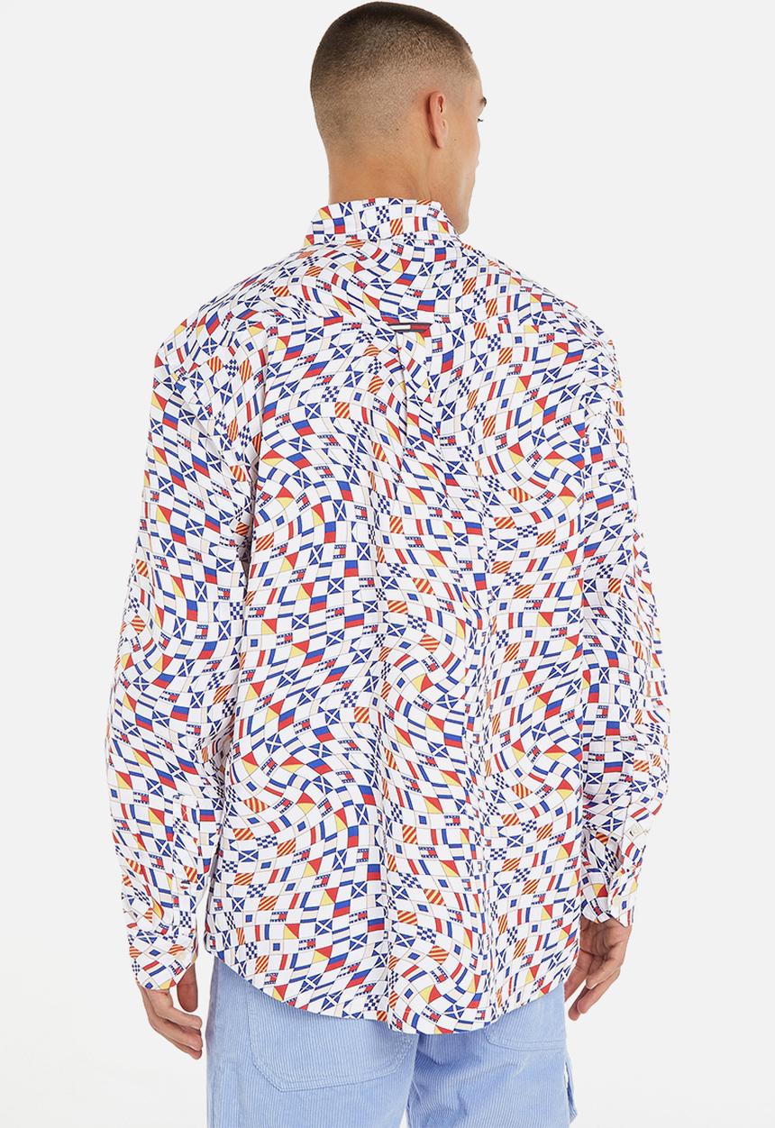 Tommy Hilfiger - Tjm ovz archive aop shirt - white