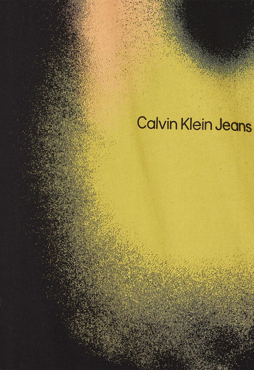 Calvin Klein - Graphic spray print tee - ck black