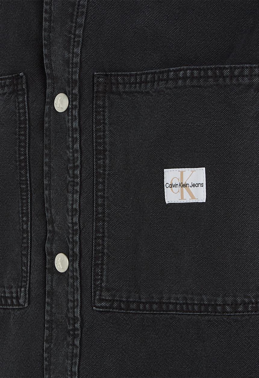 Calvin Klein - Canvas relaxed linear shirt - ck black