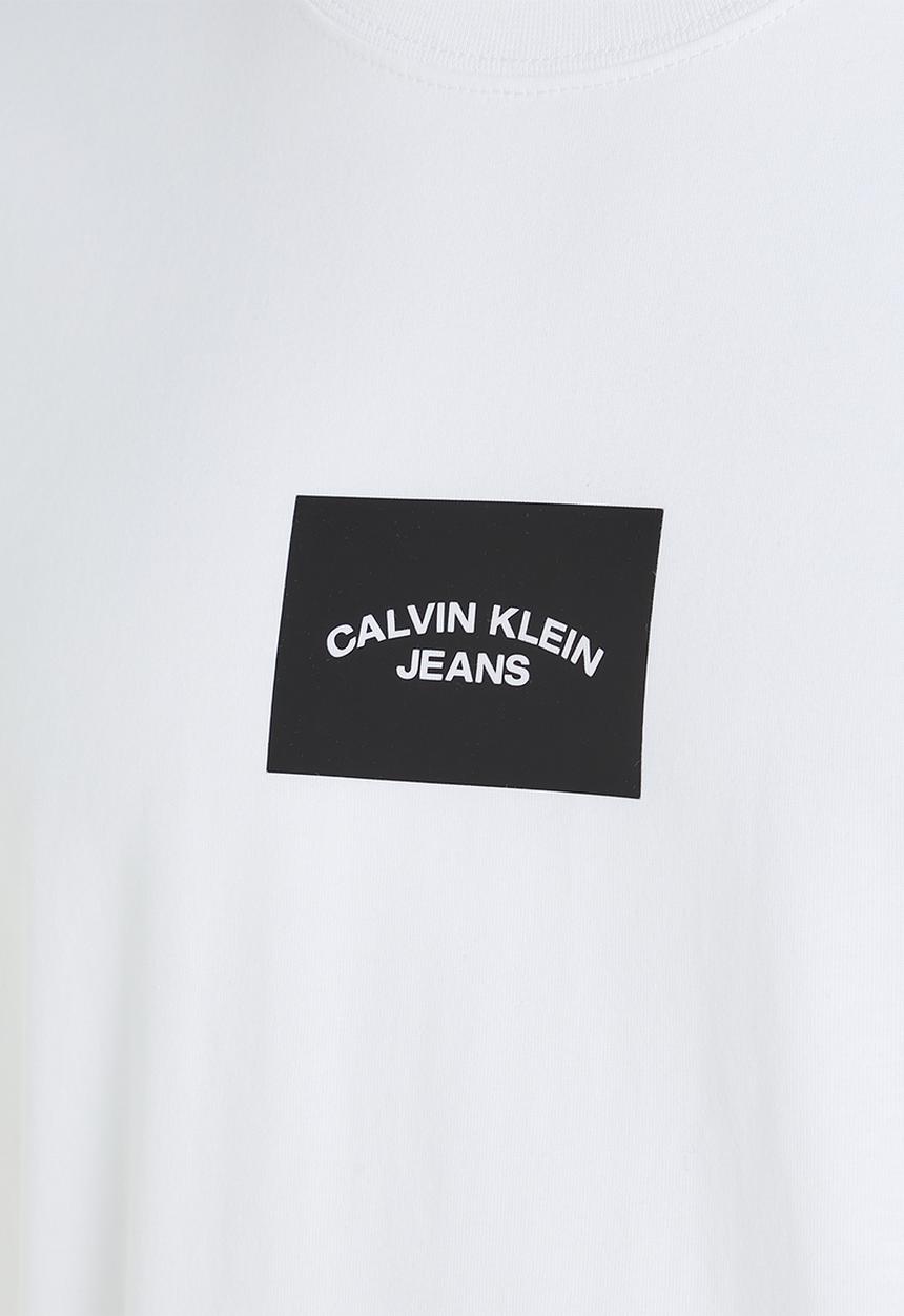 Calvin Klein - Small center box tee - bright white