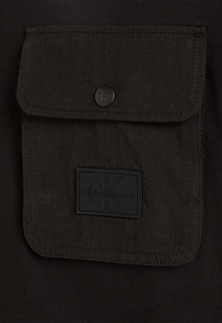 Calvin Klein - Mix media pocket tee - ck black