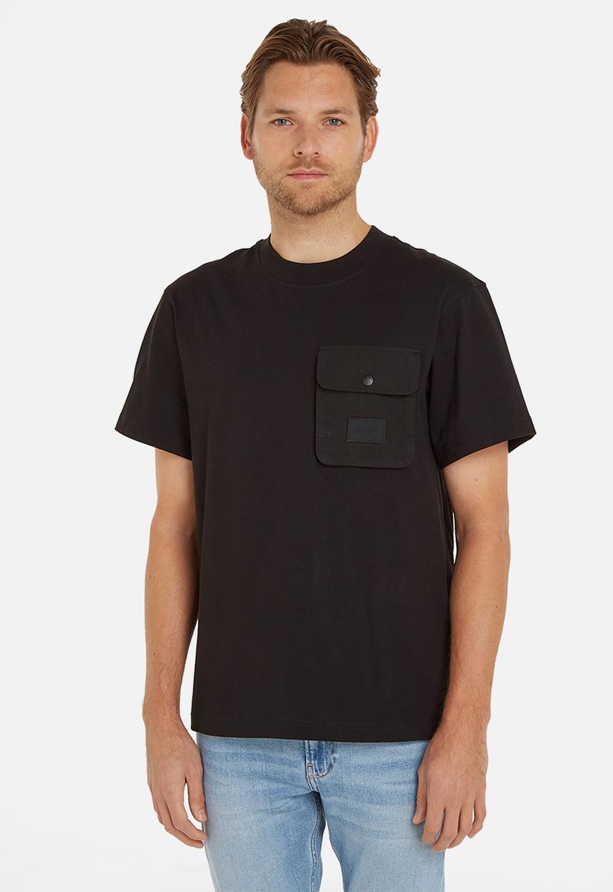 Calvin Klein - Mix media pocket tee - ck black