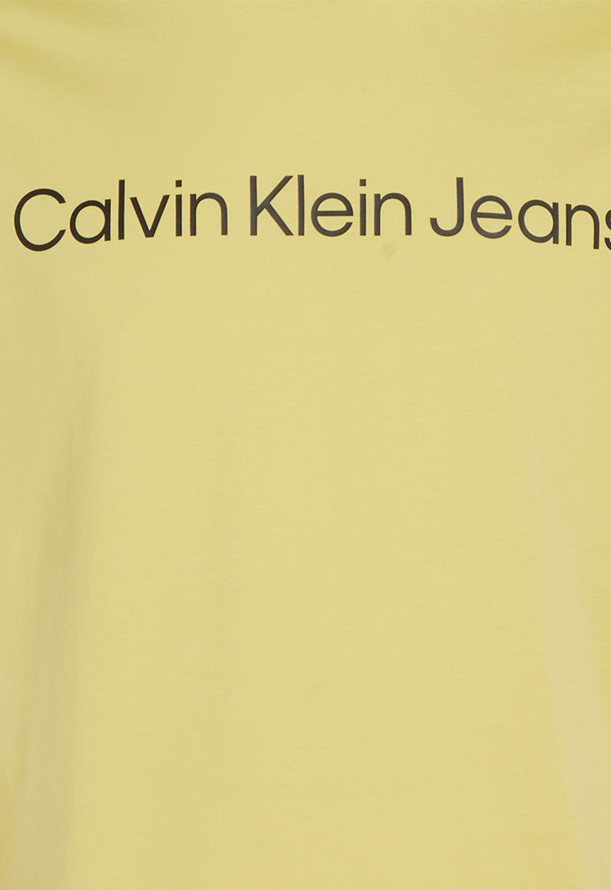Calvin Klein - Institutional logo slim tee - yellow sand