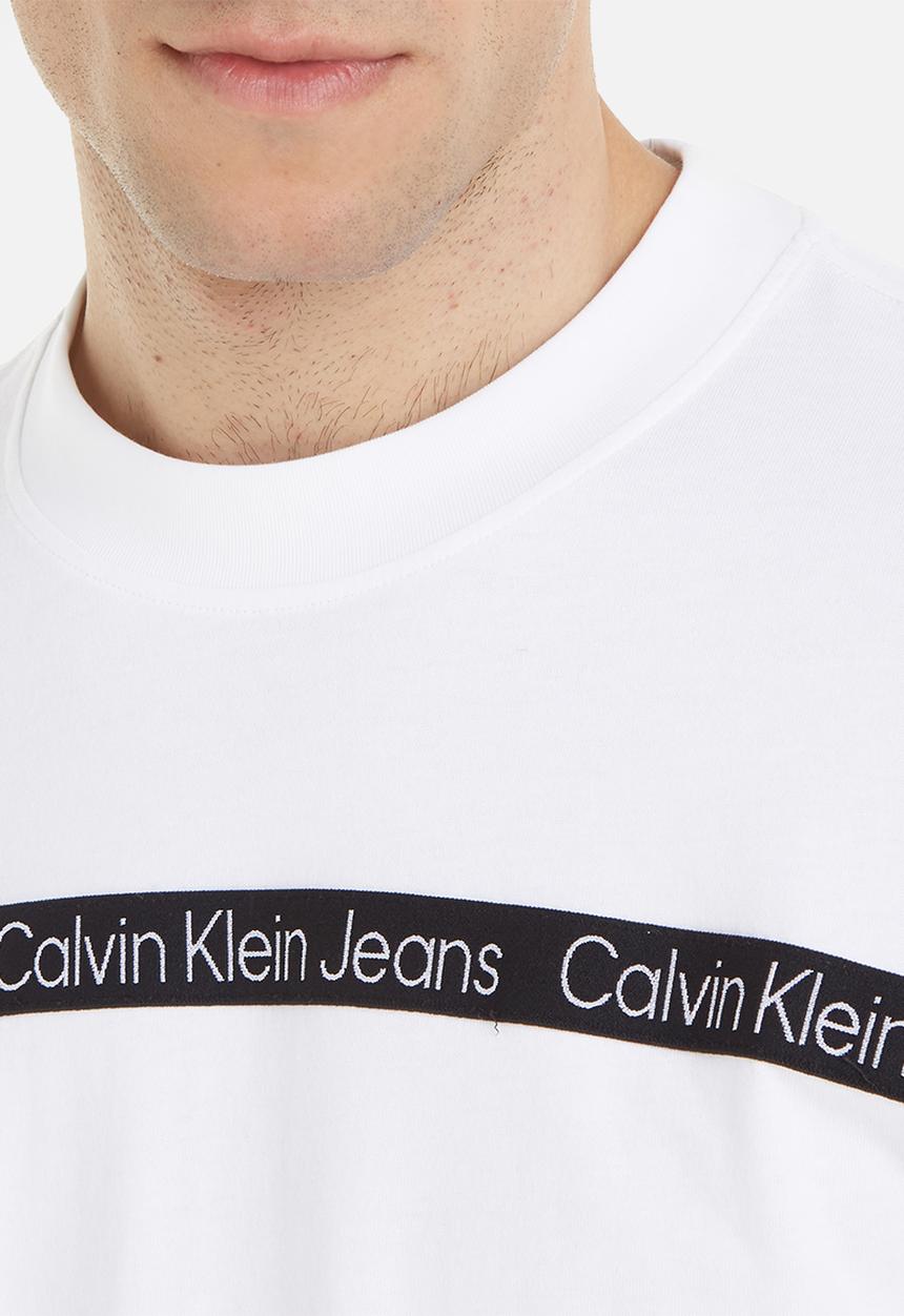 Calvin Klein - Logo tape tee - bright white