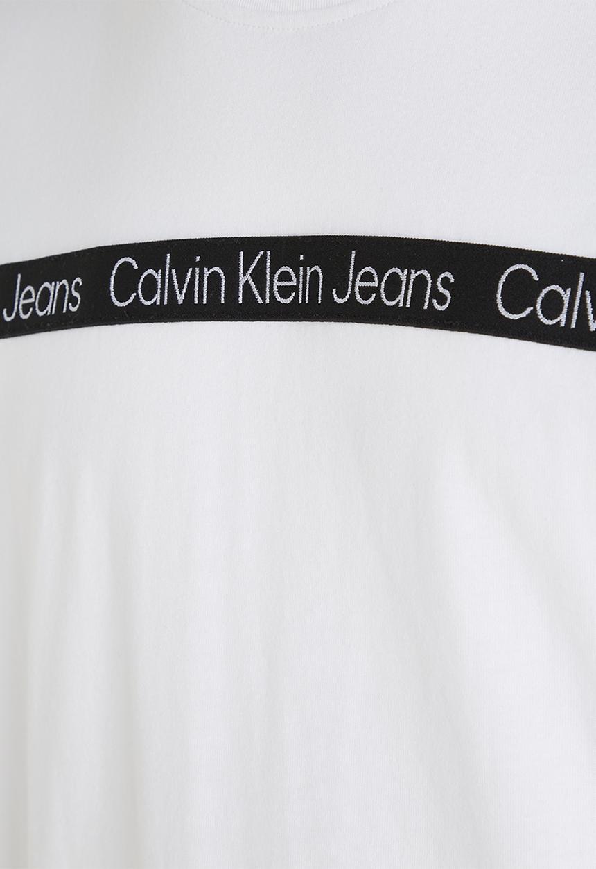 Calvin Klein - Logo tape tee - bright white