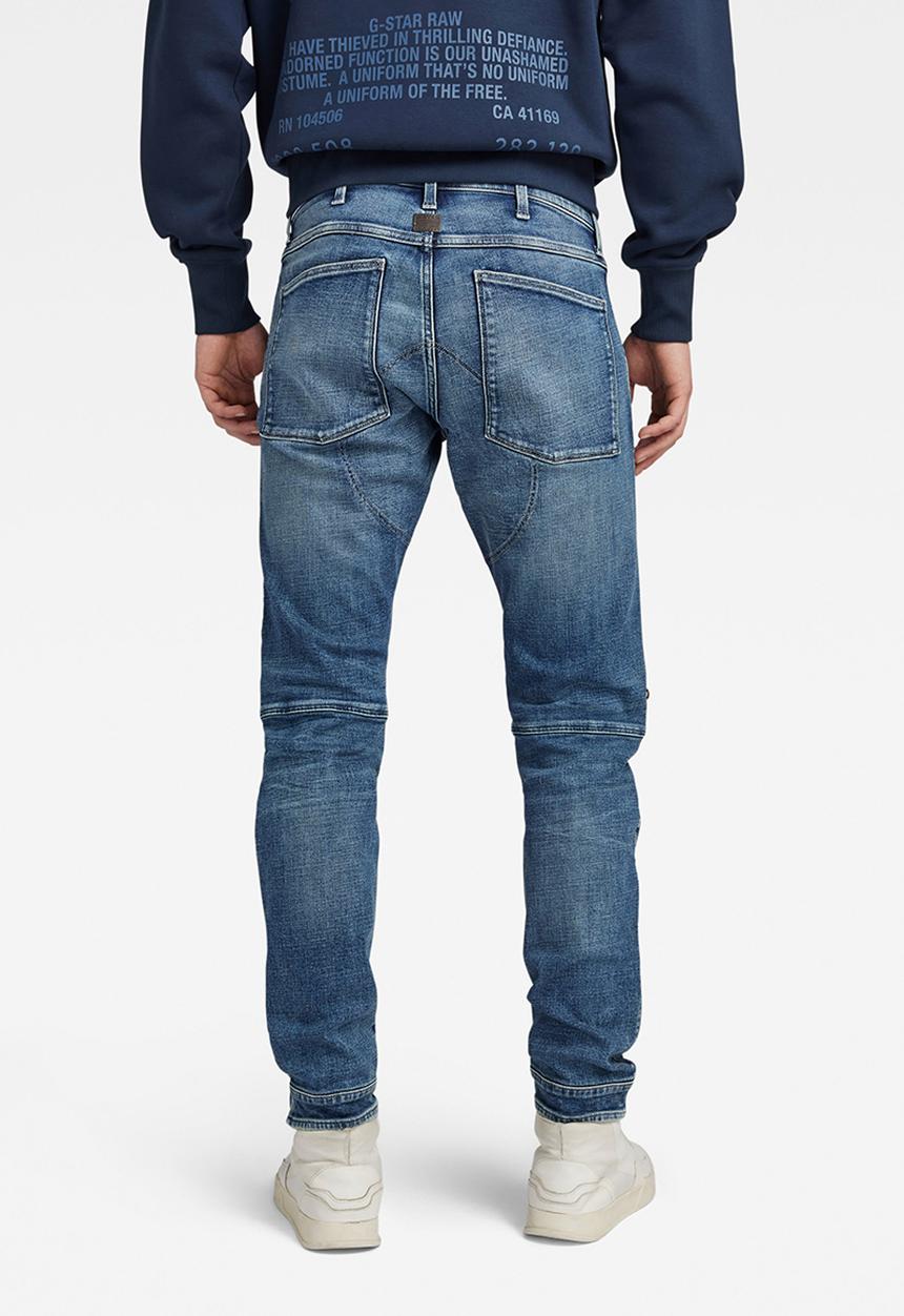 G-STAR - 5620 3D zip knee skinny heavy elto pure superstretch - faded cascade