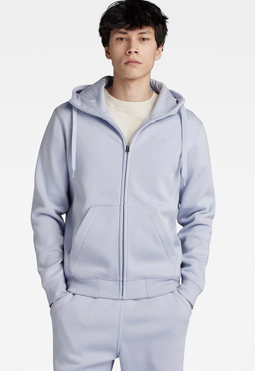 G-STAR - Premium core hdd zip sw l\s Pacior sweat r - icelandic blue