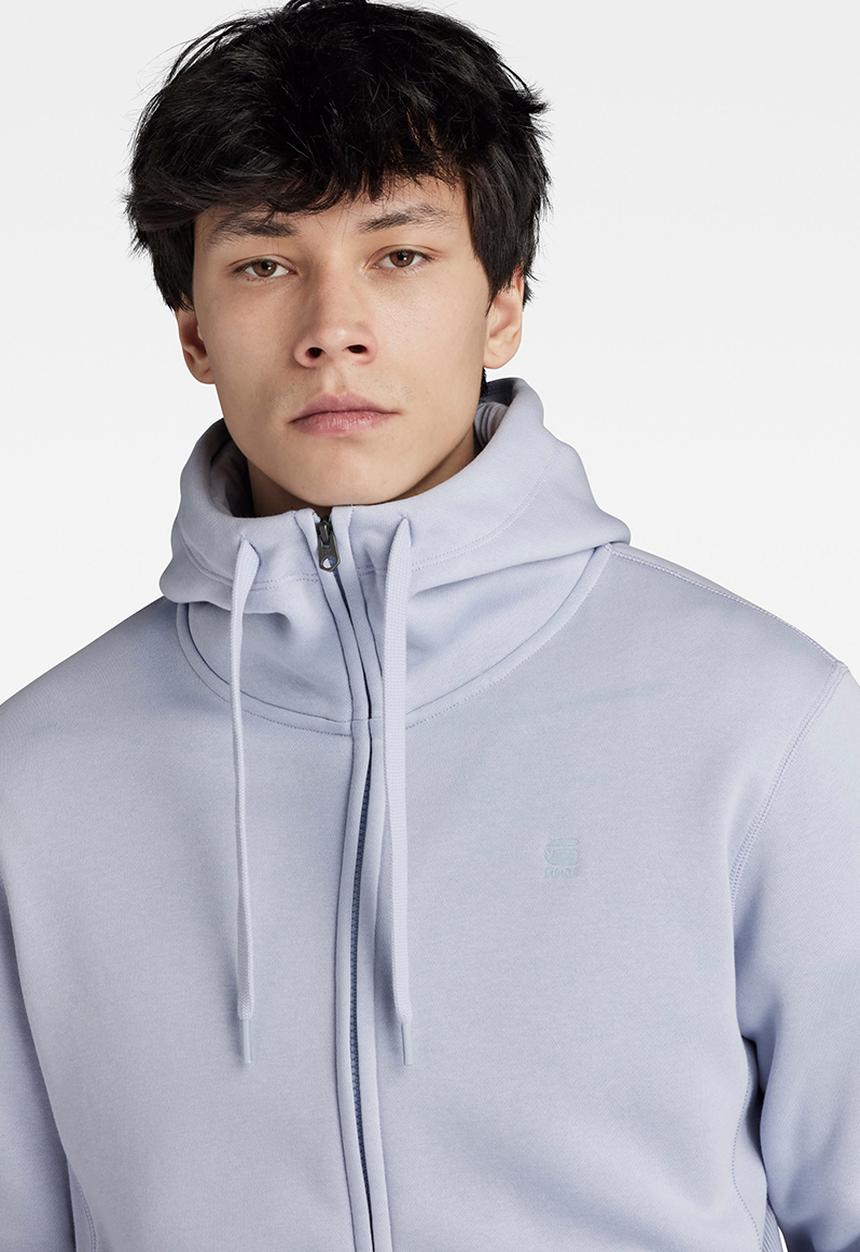 G-STAR - Premium core hdd zip sw l\s Pacior sweat r - icelandic blue