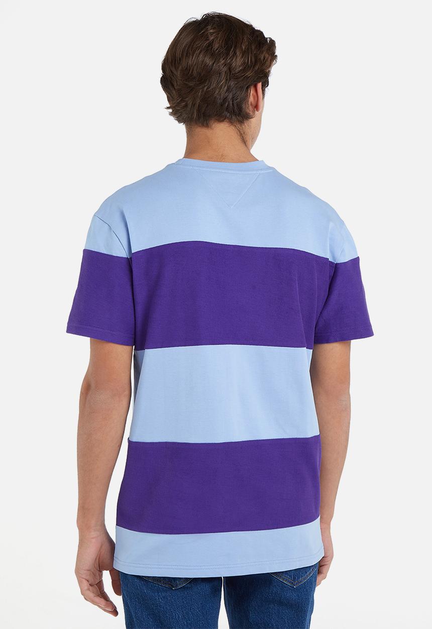 Tommy Hilfiger - Tjm classic textured cut & sew tee - mid blue