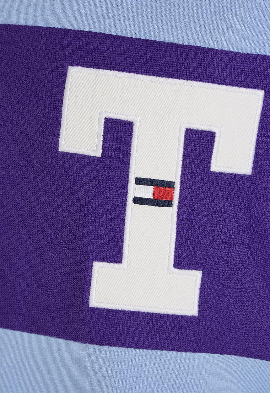 Tommy Hilfiger - Tjm classic textured cut & sew tee - mid blue