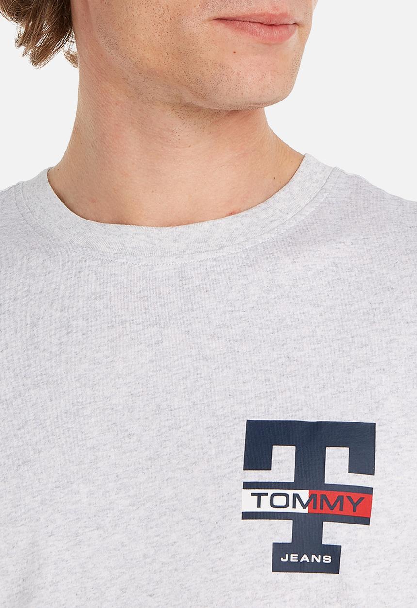 Tommy Hilfiger - Tjm classic rwb letterman tee - grey