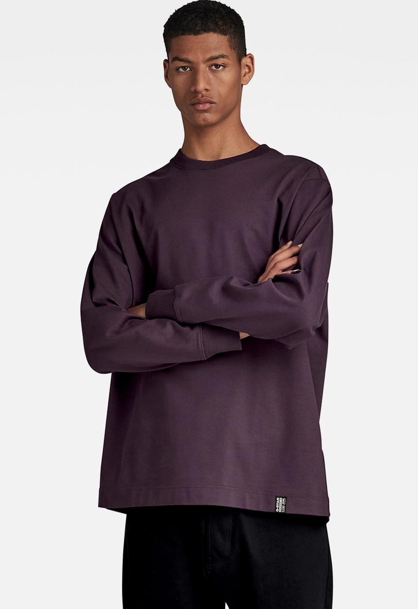 G-STAR - Essential loose r t l\s Signe jersey o - lt maze