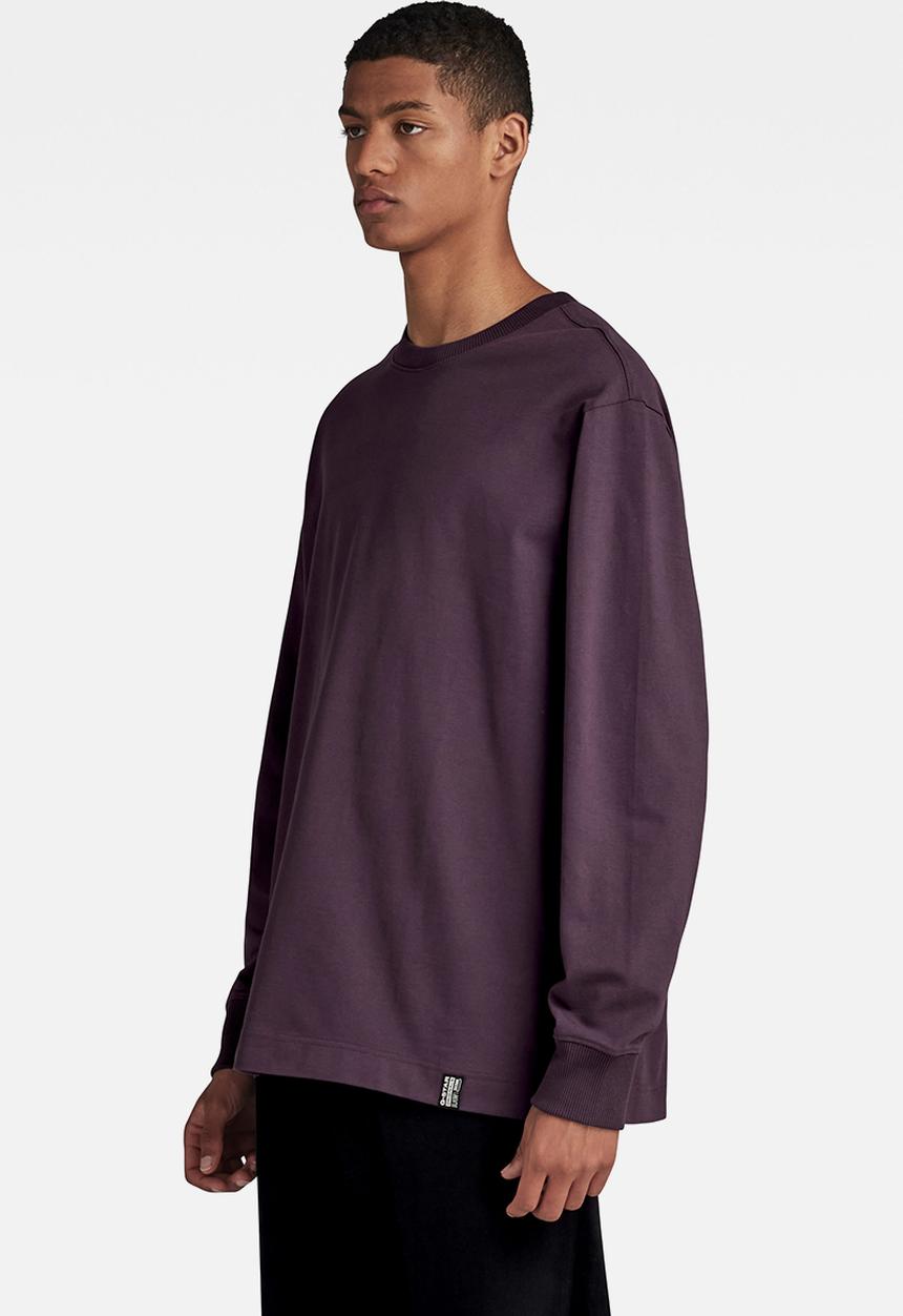 G-STAR - Essential loose r t l\s Signe jersey o - lt maze