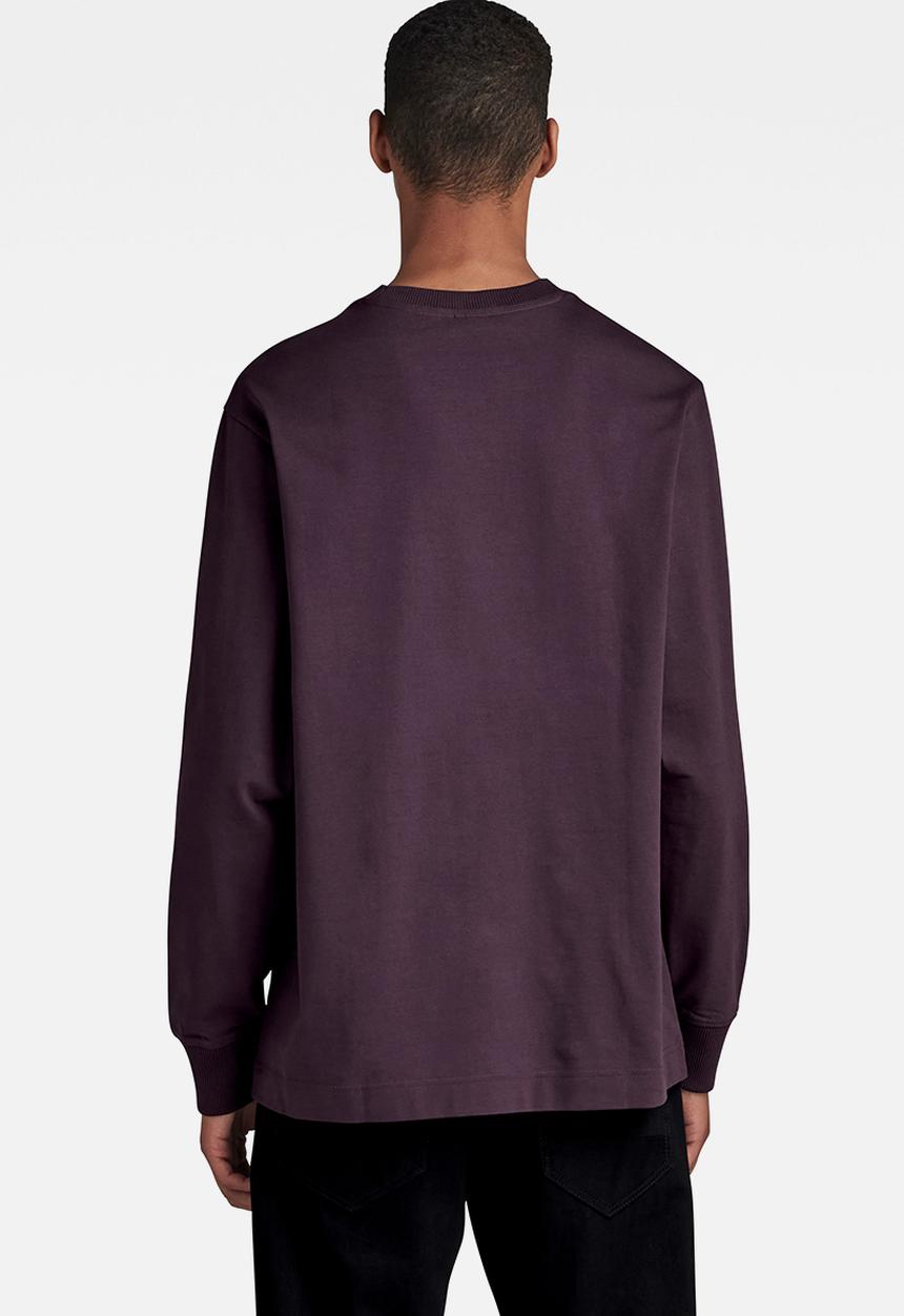 G-STAR - Essential loose r t l\s Signe jersey o - lt maze