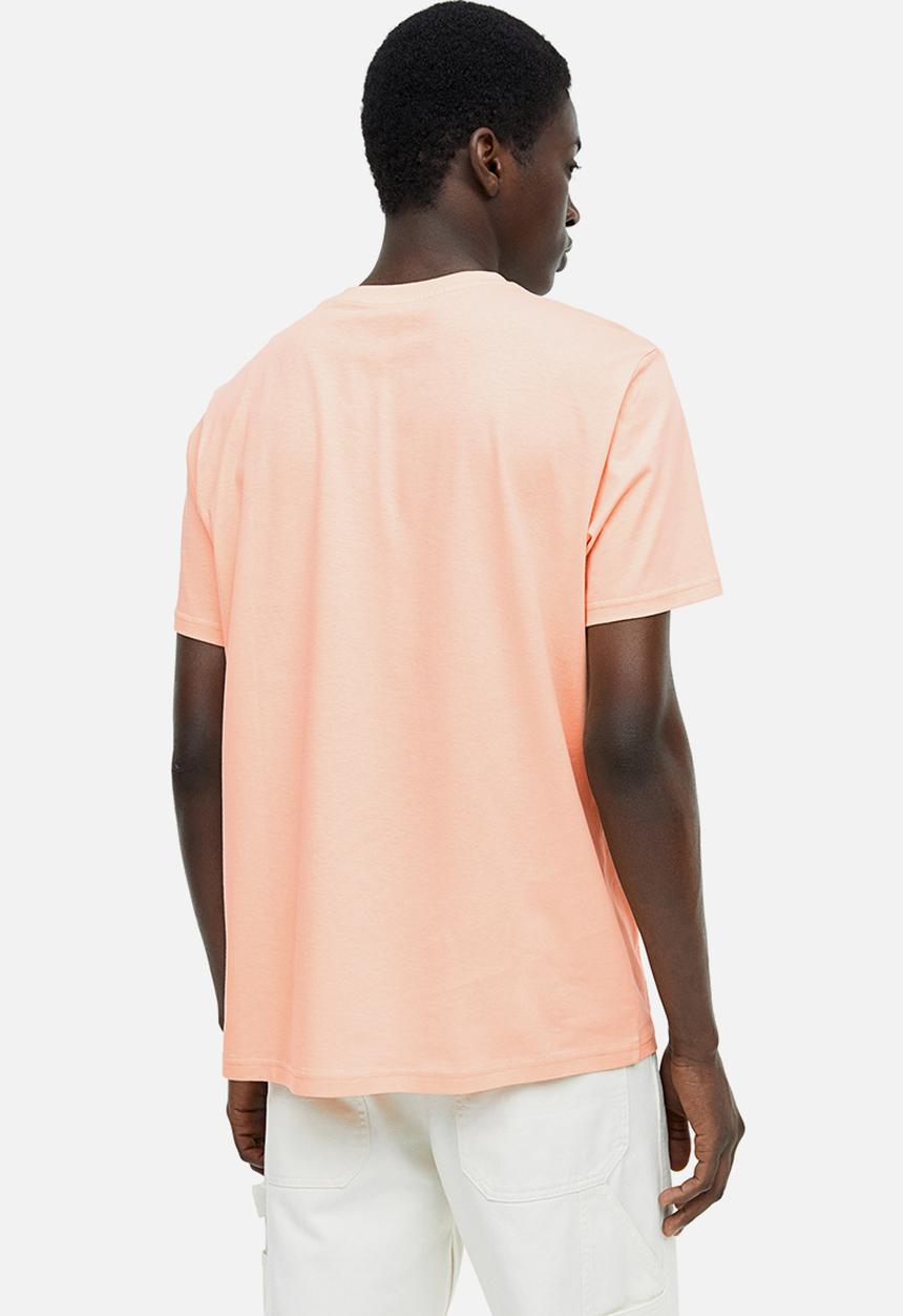 H&M - Regular fit round-neck T-shirt - peach pink