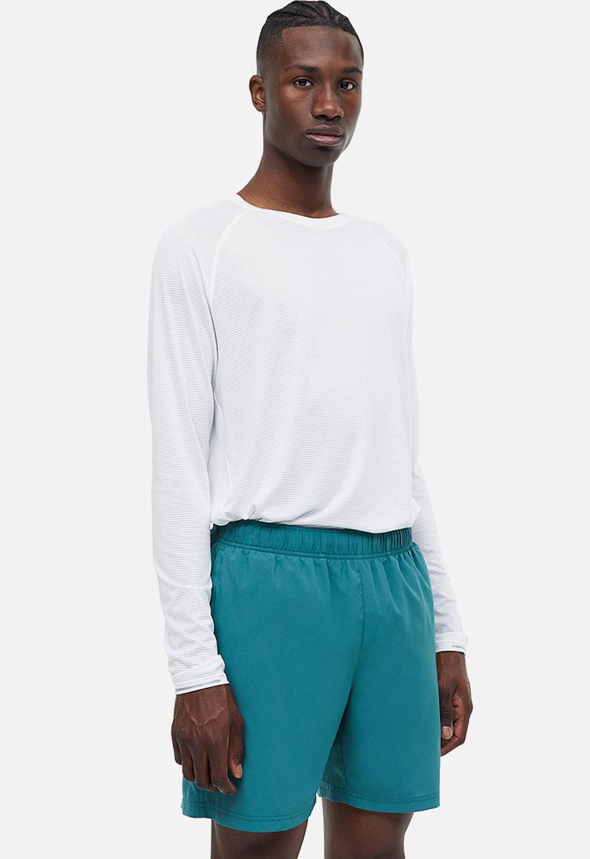 H&M - Drymove™ woven sports shorts with pockets - teal 