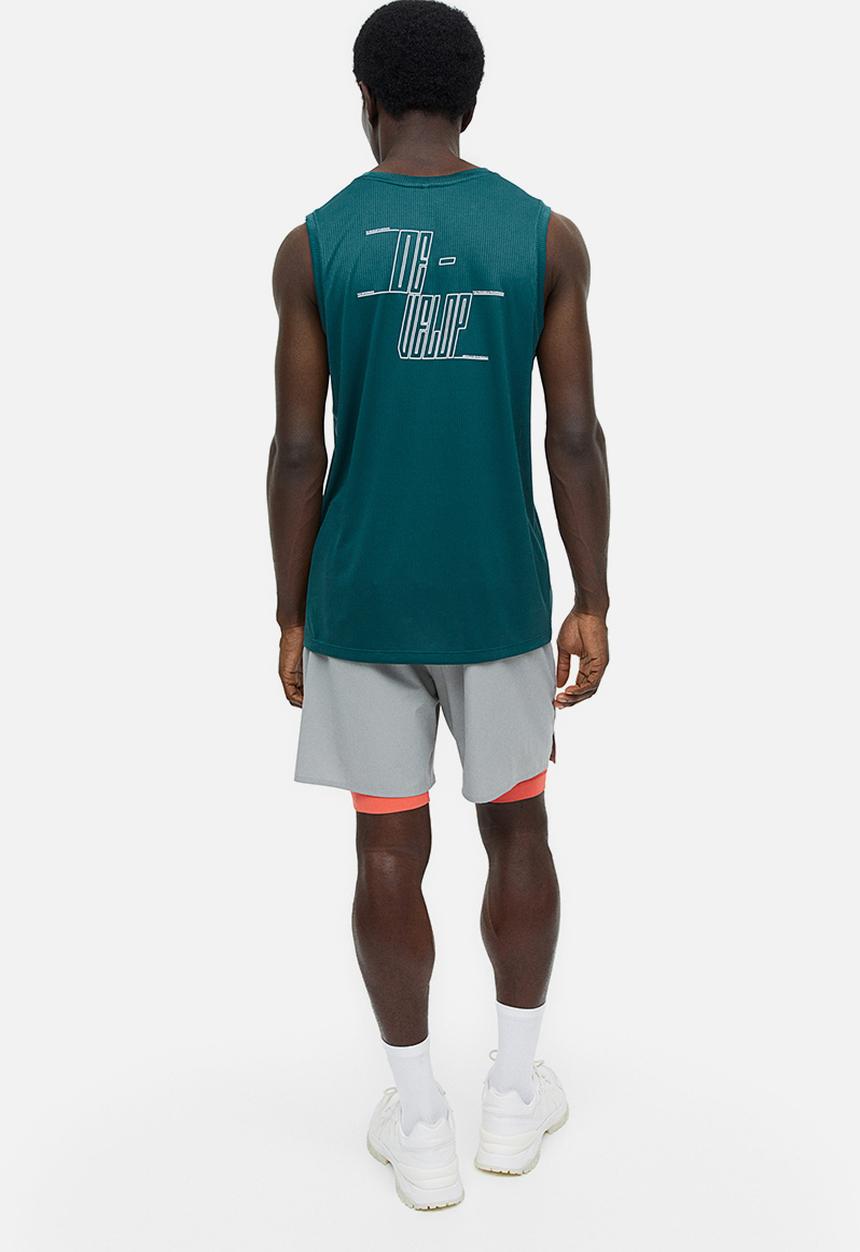 H&M - Drymove™ running vest top - dark turquoise develop 