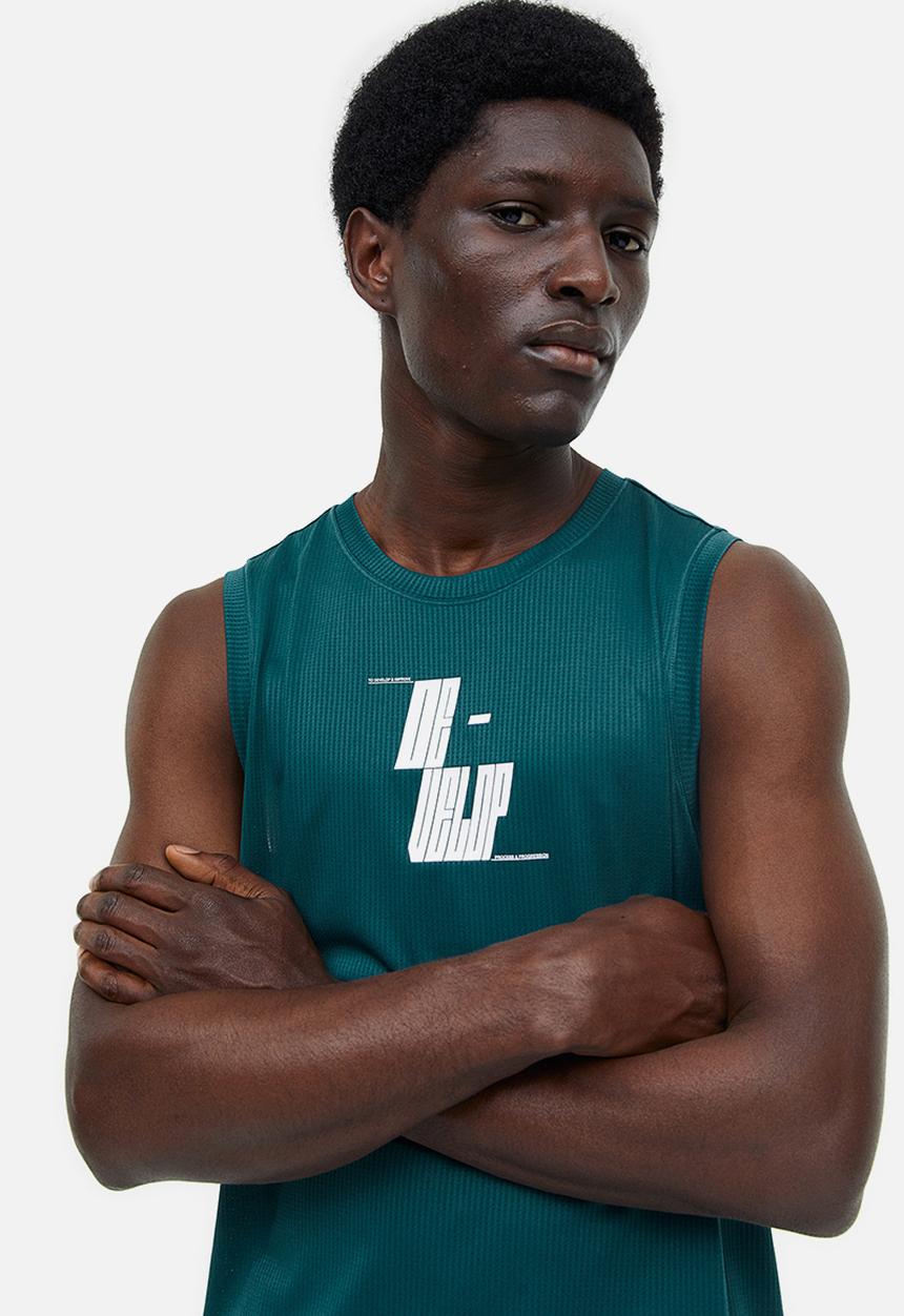 H&M - Drymove™ running vest top - dark turquoise develop 