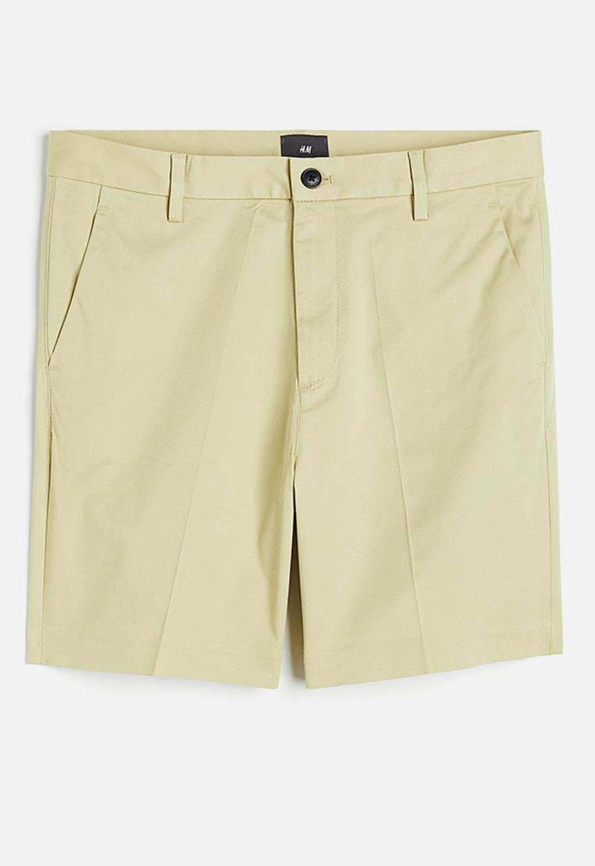 H&M - Regular fit chino shorts - light pistachio green