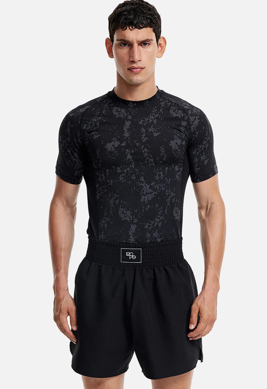 H&M - Drymove™ sports T-shirt - dark grey patterned