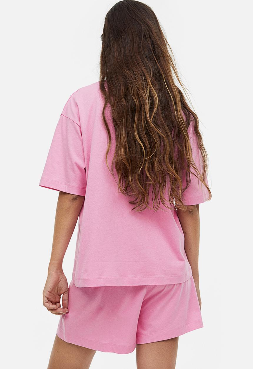 H&M - Cotton jersey pyjamas - pink mickey mouse