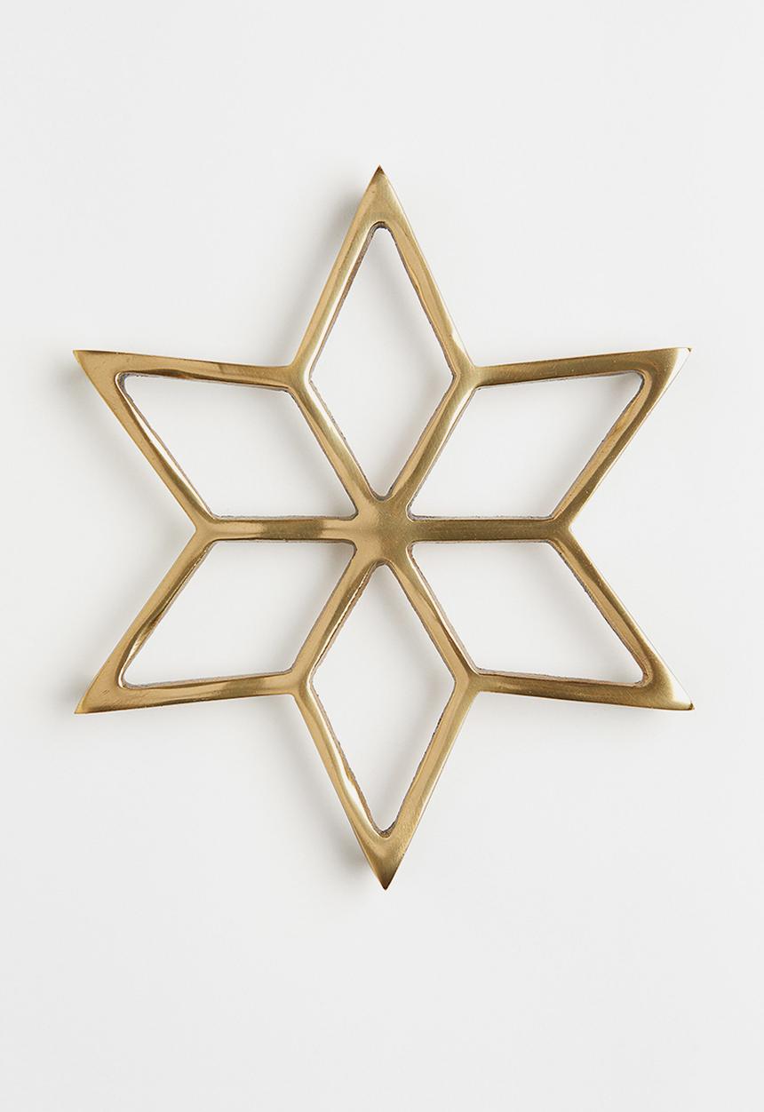 H&M - Metal trivet - gold-coloured/star
