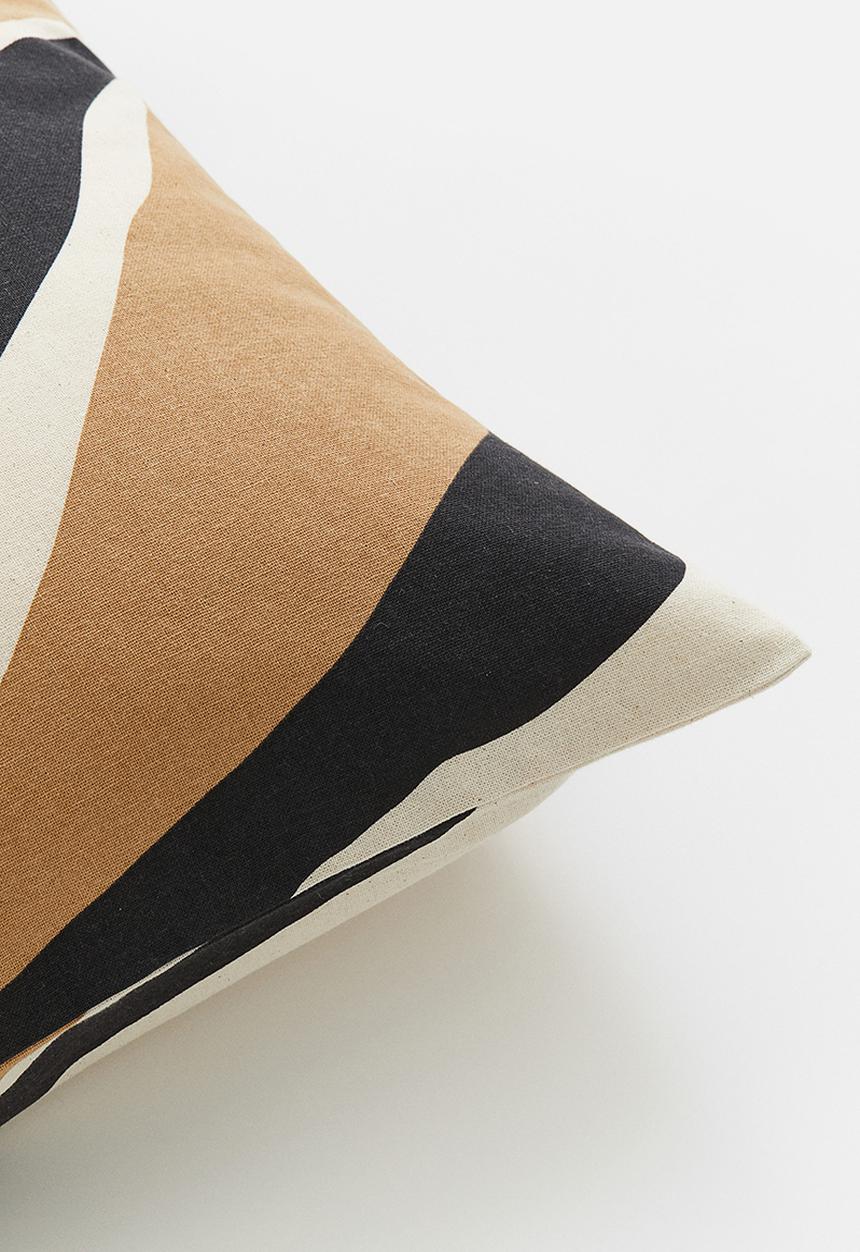 H&M - Patterned cushion cover - beige/patterned