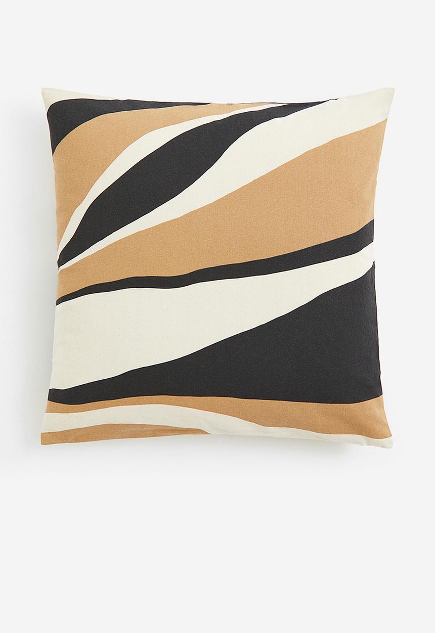 H&M - Patterned cushion cover - beige/patterned